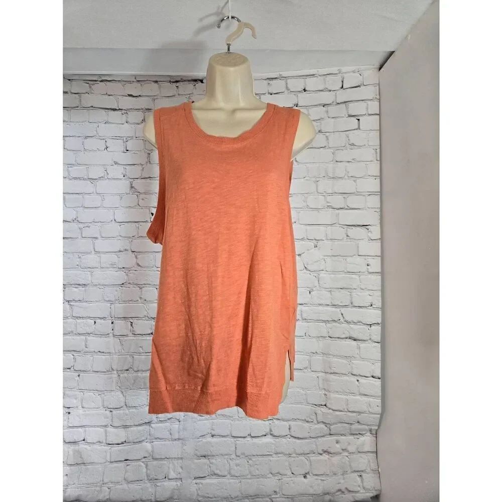 For The Republic Womens Size Medium Orange Tank Top